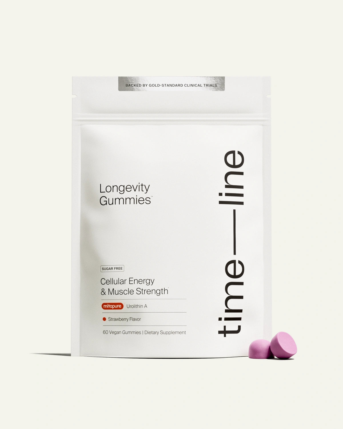 Timeline Mitopure Urolithin A Supplement Gummies - Clinically Proven Support for Healthy Aging Cellular Energy Muscle Strength and Longevity