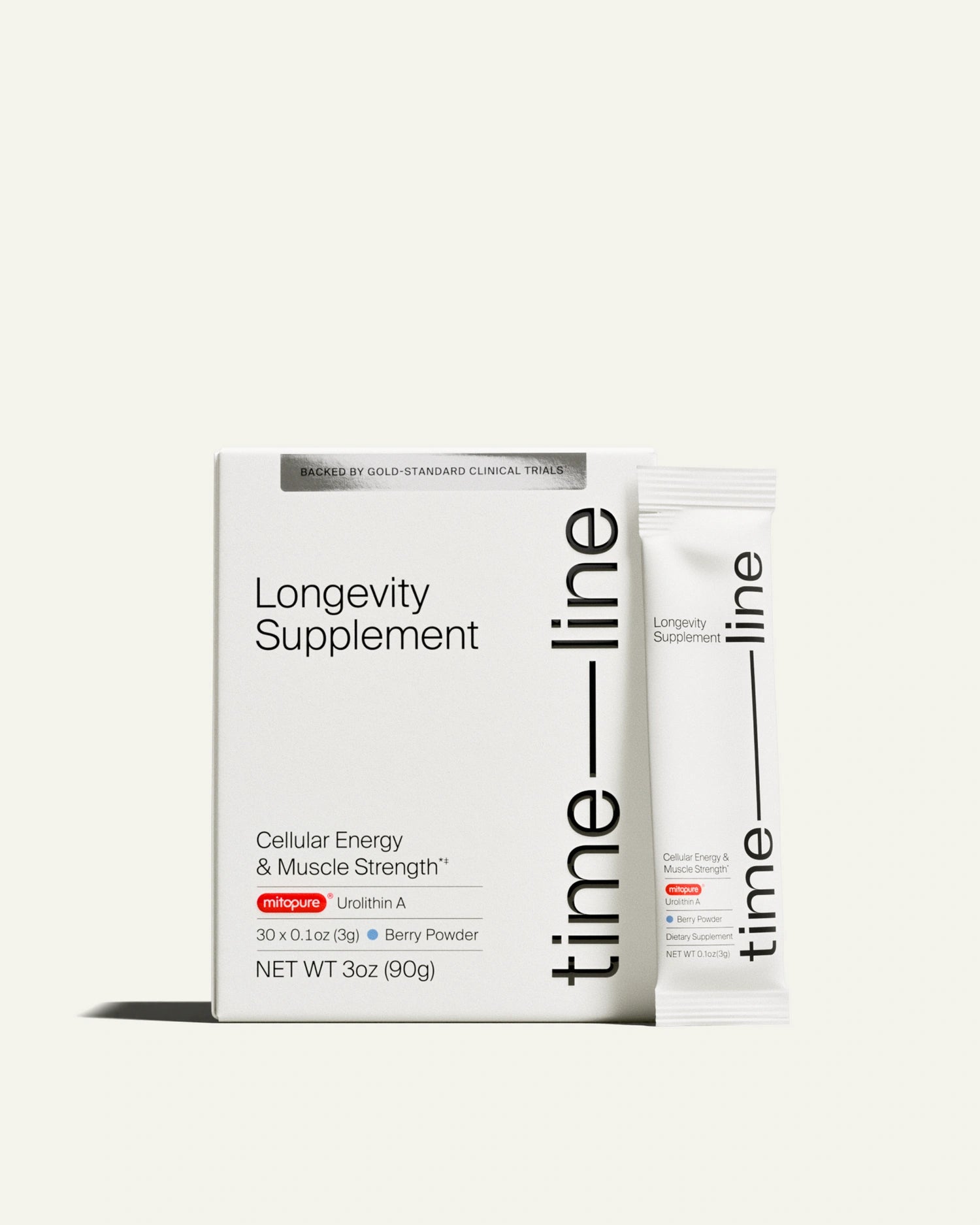 Timeline Mitopure Urolithin A Supplement Powder 500 MG- Clinically Proven Support for Healthy Aging and Cellular Renewal - Mitoceutical for Muscle Support and Longevity